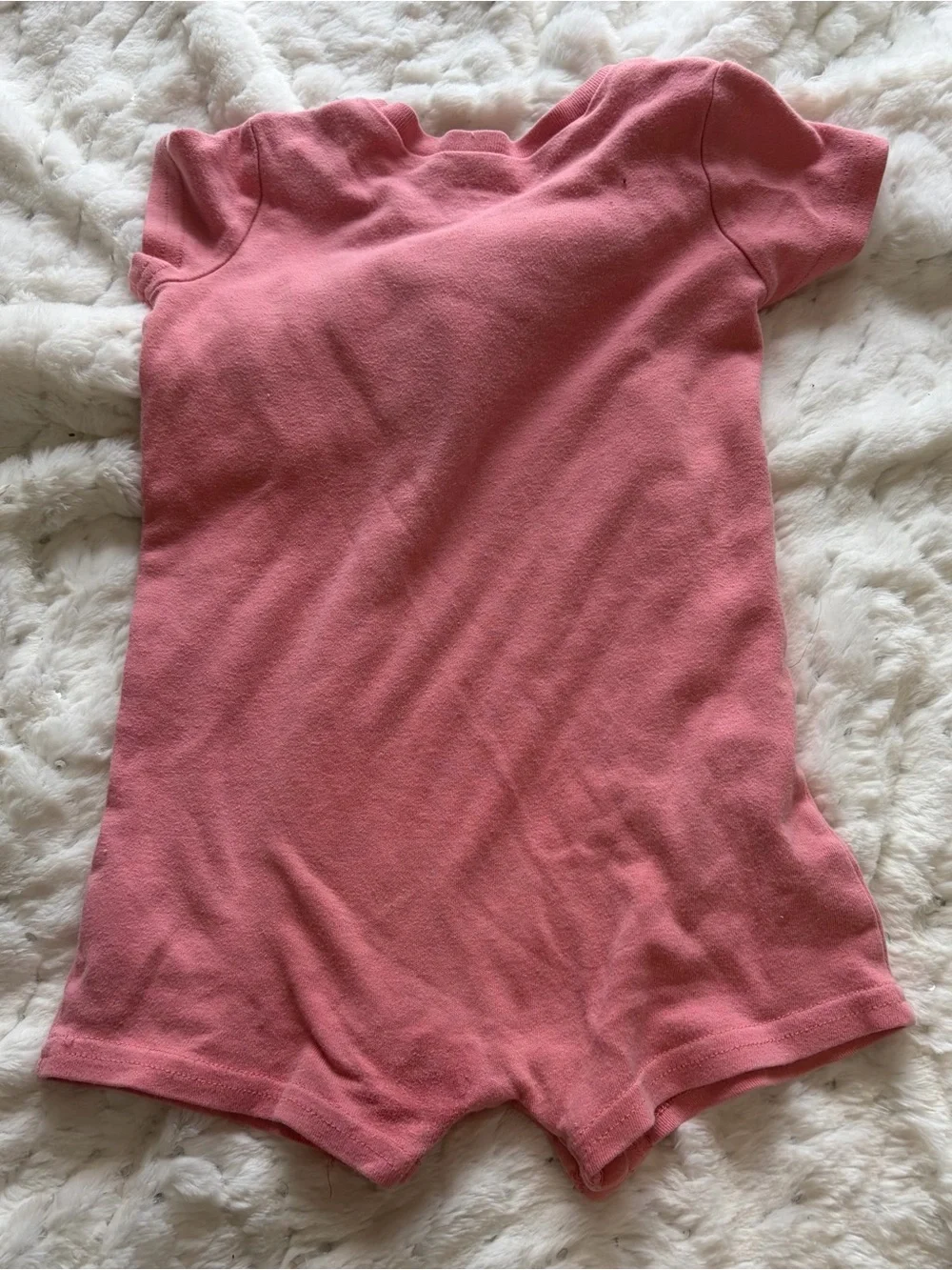 🐚 Crown & Ivy Baby 18M Coral Pelican Romper